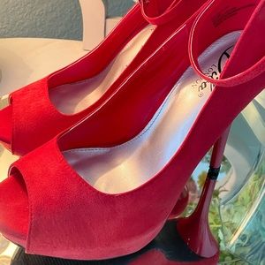 Worn once Diba London Red Stilettos.